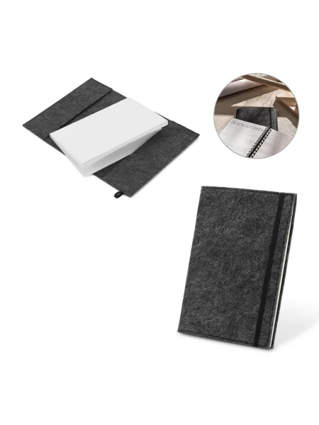 Block notes A5 con copertina in feltro riciclato e carta riciclata al 100% BALDWIN