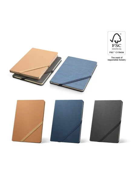 Block notes A5 con carta resistente all'acqua in materiale certificato FSC™ HUXLE