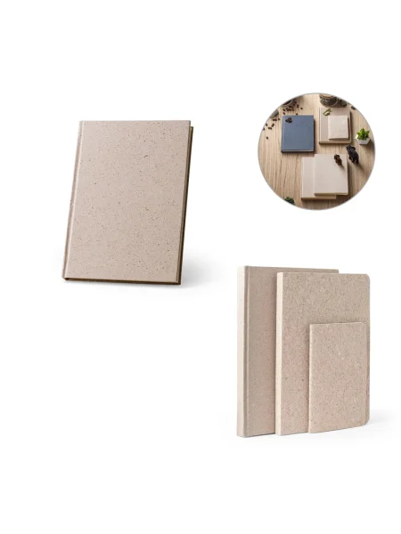 Block notes A5 con copertina flessibile in scarti delle foglie di tè (65%) TEAPAD RIGID