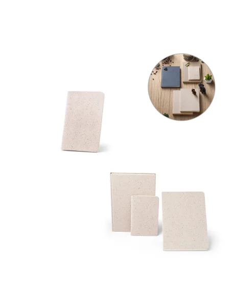 Block notes A6 con copertina in organica degli elefanti (80%) ORGANIC SOFT