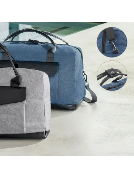 Borsa da viaggio in 600D cationico e similpelle Motion Bag