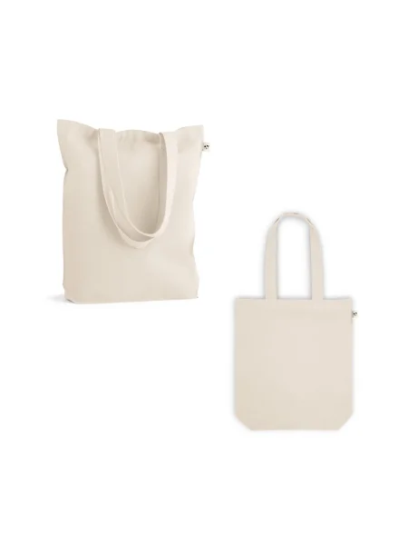 Borsa shopper in cotone e poliestere  riciclati (280 g/m²) HARBOR