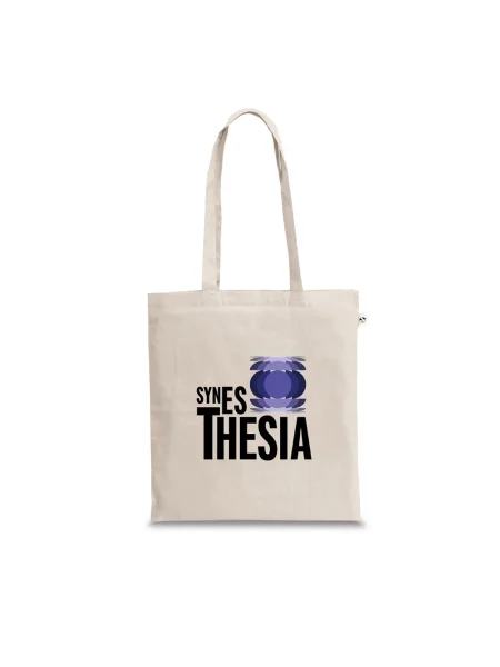 Borsa shopper in cotone e poliestere riciclati (150 g/m²) SVANETI.