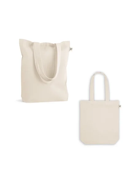 Shopper in cotone e poliestere riciclati (220 g/m²) GIRONA