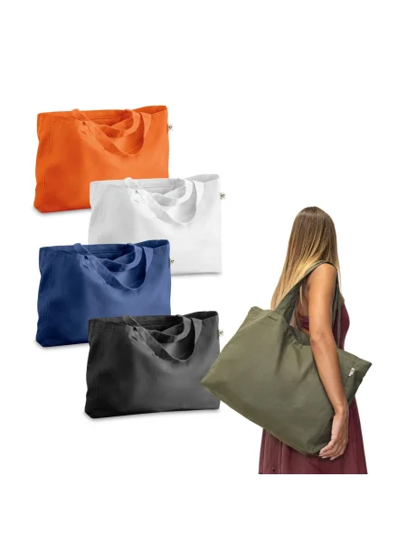 Borsa in cotone cotone riciclato e R-Pet 280 g/m² CAMDEN