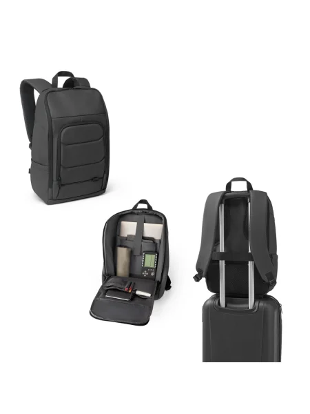 Zaino per notebook in poliestere riciclato 600D ad alta densità 16 TOULON