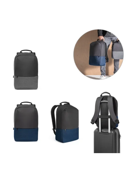 Zaino antifurto in poliestere riciclato 600D ad alta densità GENOA BPACK