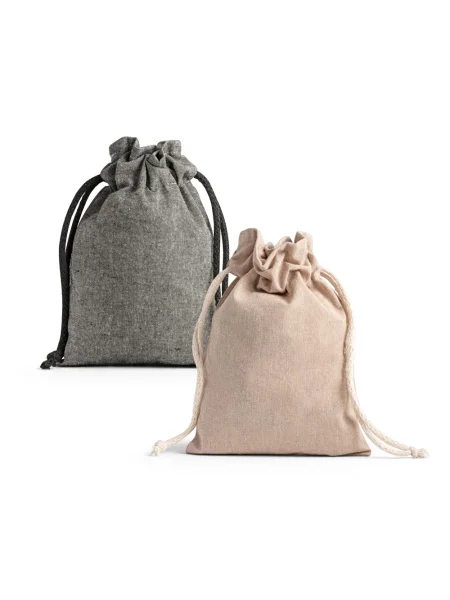 Sacchetto regalo in cotone e polestere riciclati (140 g/m²)