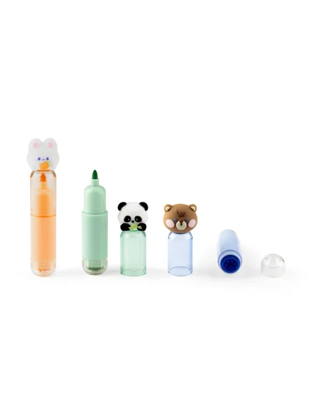 Set di 3 penne pensate per bambini in ABS TROPICAL
