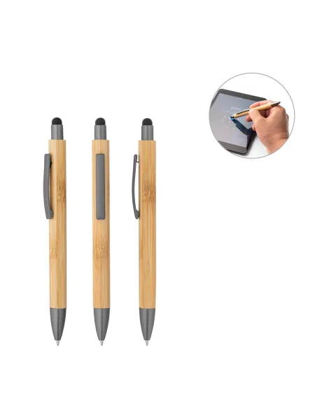 Penna a sfera in bambù con finitura opaca ZOLA