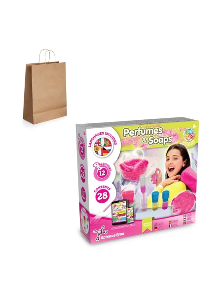 Gioco educativo sacchetto regalo in carta kraft 115 g/m² Perfume & Soap Factory Kit III.