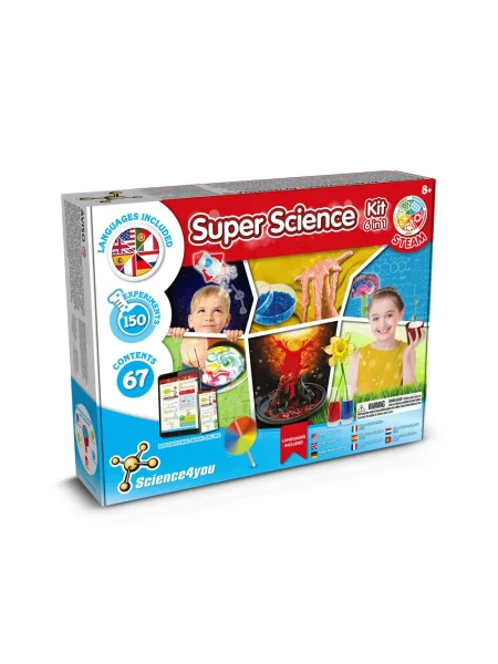Giocattolo educativo per bambini 6 in 1 Super Science Kit I.