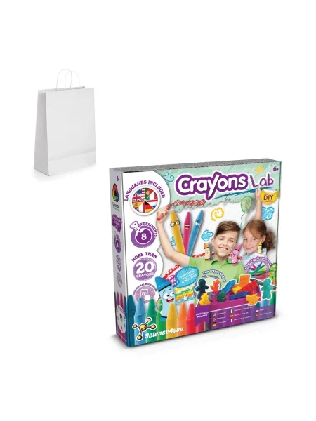 Gioco educativo con sacchetto regalo in carta kraft (100 g/m²) Crayon Factory Kit III