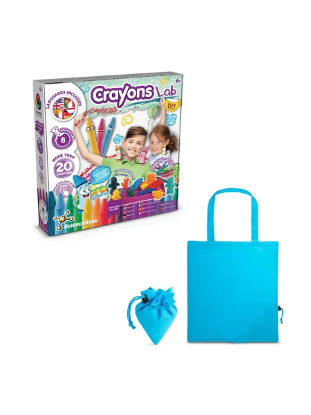 Gioco educativo con una borsa regalo pieghevole in 190T Crayon Factory Kit II