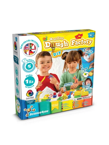 Gioco educativo con un sacchetto regalo in carta kraft Modeling Dough Factory Kit III.