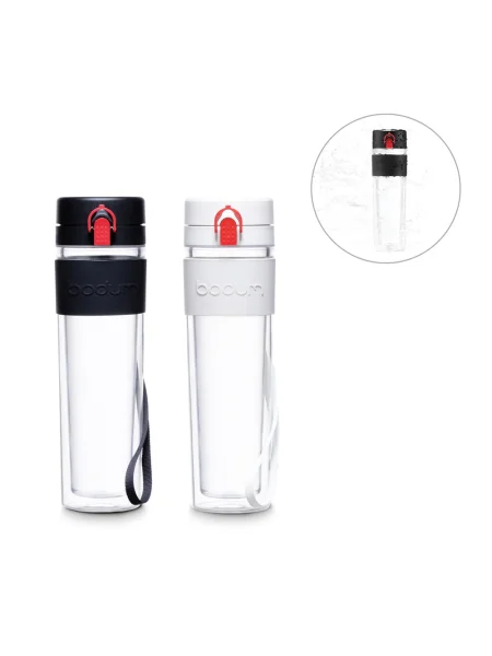 Bottiglia trasparente a doppia parete in Tritan™ 450ml BISTRO 450