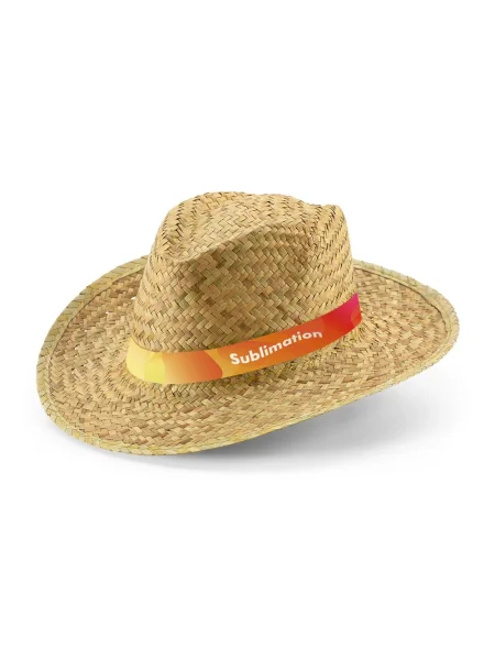 Cappello personalizzabile paglia naturale Jean Rib