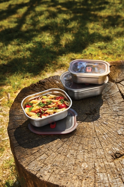 Set 3 contenitori in acciaio inossidabile Mealprep Black+Blum