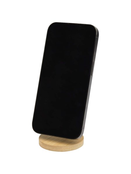Supporto magnetico per telefono pieghevole in plastica riciclata e bambù Alcor