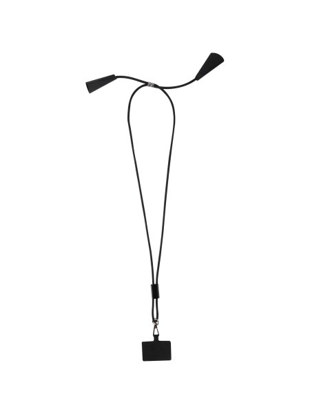 Lanyard smartphone in plastica riciclata con cavo integrato Funi