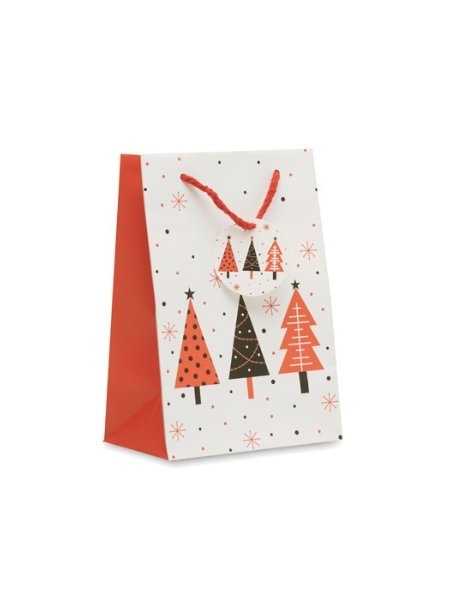 Sacchetto regalo piccolo natalizio personalizzabile Bossa Small