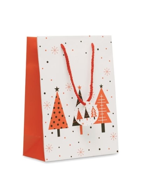 Sacchetto regalo medio natalizio personalizzabile Bossa Medium