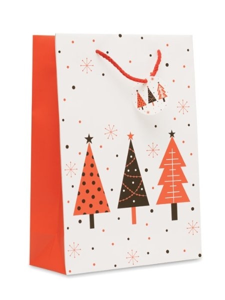 Sacchetto regalo grande natalizio personalizzabile Bossa Large