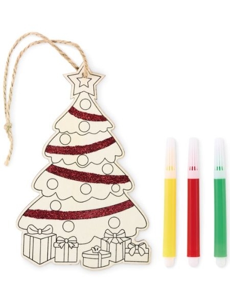 Decorazione natalizia da colorare personalizzabile Colortree