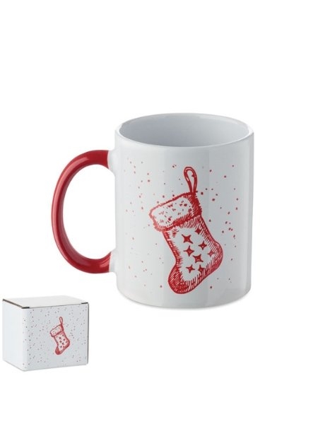 Tazza in ceramica natalizia personalizzabile Festimug 300 ml