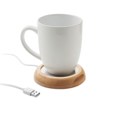 Scaldatazza in bamboo personalizzabile Muglet