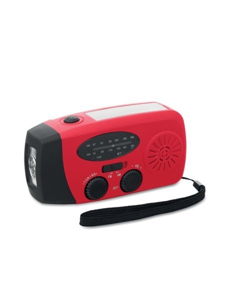Radiolina portatile con torcia LED Onda