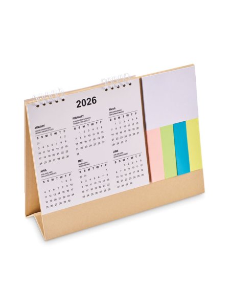 Calendario da tavolo con memopad Calendoo