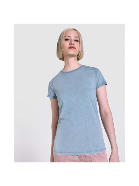 T-shirt donna a maniche corte in cotone e poliestere Fiyi