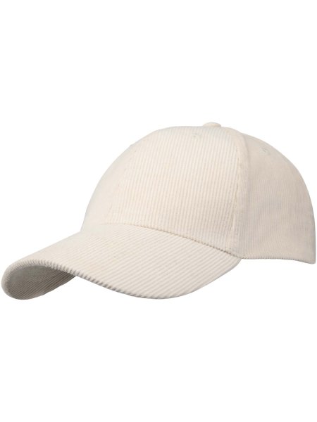 Cappello in velluto a coste a 6 pannelli in tessuto riciclato Hutton