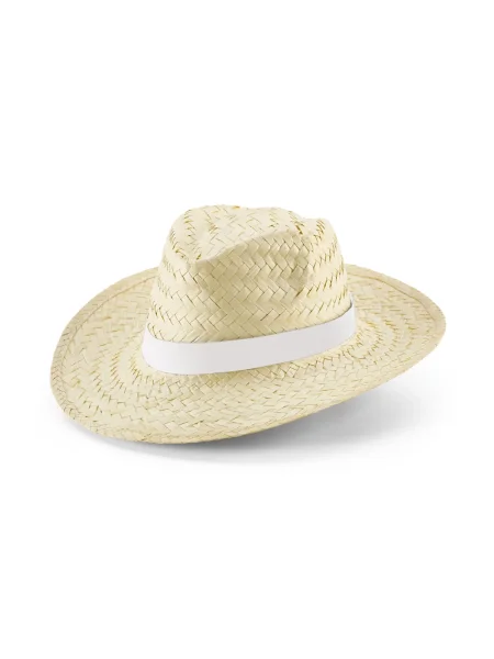 Cappello personalizzabile paglia naturale Edward Rib