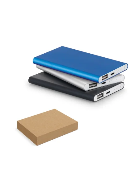 Power bank personalizzabile Marcet slim 4000 mAh