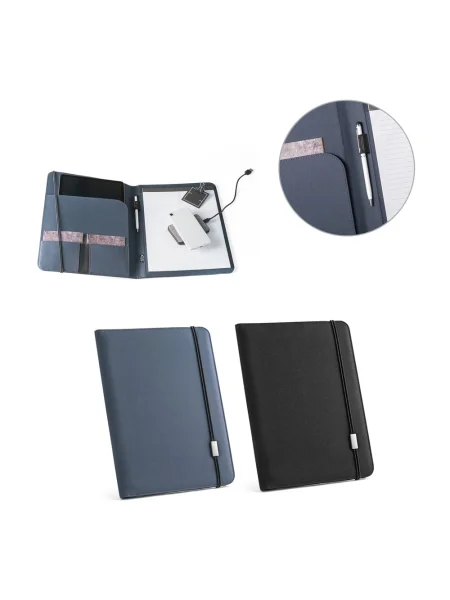 Cartella A4 in rPET 300D personalizzabile EMERGE FOLDER II