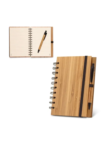 Block notes A5 in bambù personalizzabile DICKENS A5