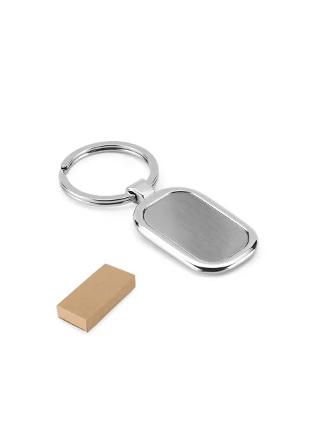 Portachiavi personalizzabile metallo con doming ZABEL