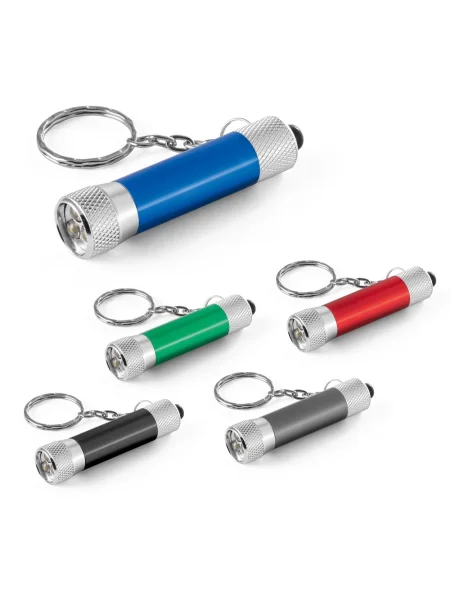 Portachiavi personalizzabile alluminio con LED LERGAN