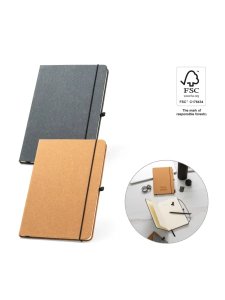 Blocco note A5 in pelle riciclata personalizzabile MATISSE