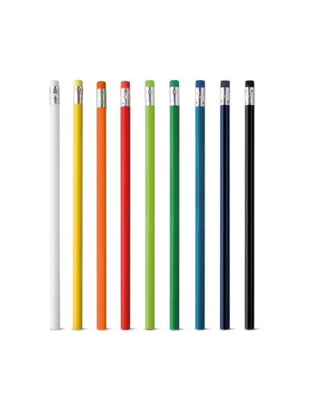 Matita personalizzabile grafite HB con gomma colorata ATENEO