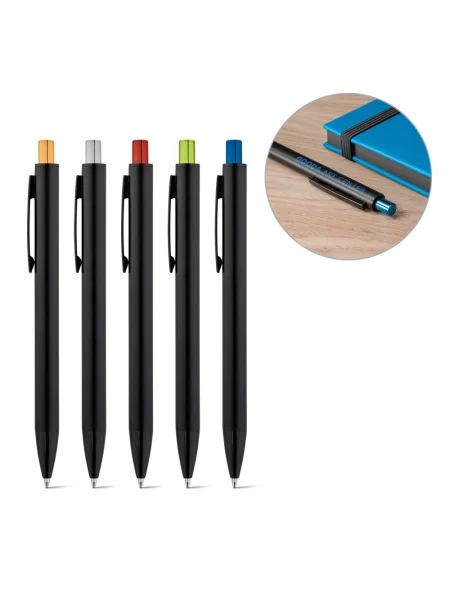 Penna personalizzabile alluminio incisione colorata JOAN