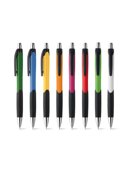 Penna personalizzabile ABS con clip e dettagli neri CARIBE
