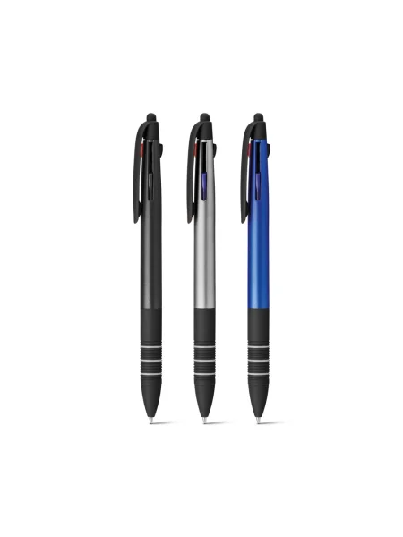 Penna 3 colori personalizzabile ABS con punta touch MULTIS