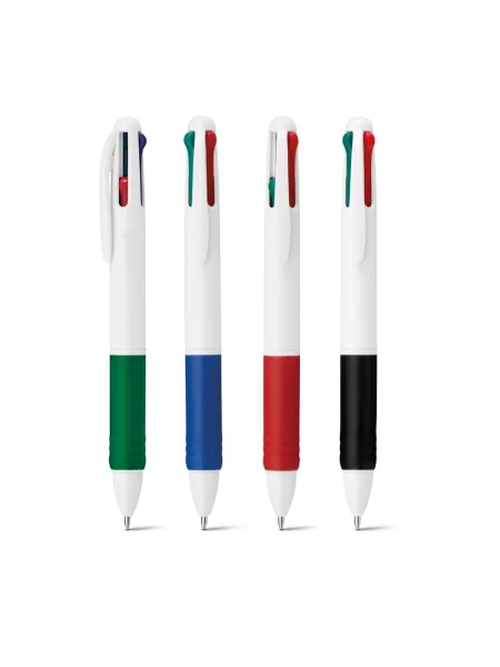 Penna 4 colori personalizzabile ABS con pulsante OCTUS