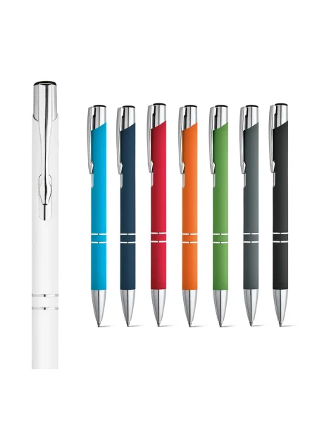 Penna personalizzabile alluminio finitura gommata BETA SOFT