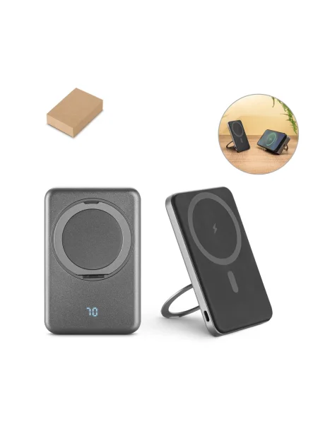 Power bank magnetico da 5'000 mAh con caricatore wireless WARSHEL 5