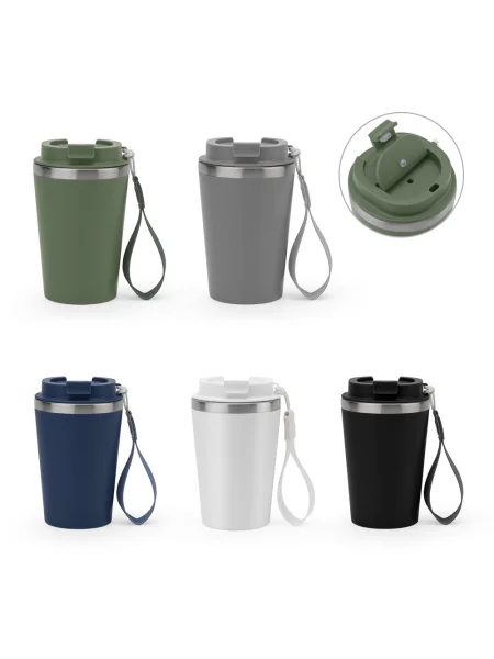 Tazza da viaggio in acciaio inossidabile riciclato 460 ml SPITZ