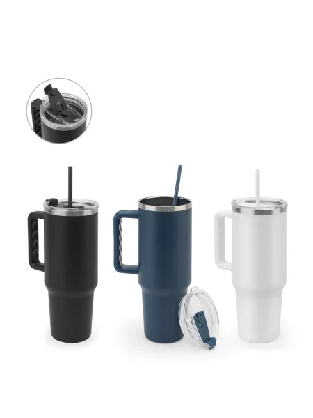 Tazza da viaggio grande in acciaio inossidabile riciclato da 1300 ml JOYNER XL